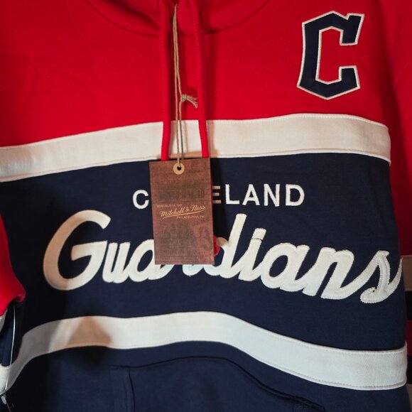 Cleveland Guardians Hoodie – Navy/Red/White (Size M, New With Tags) - Picture 4 of 9